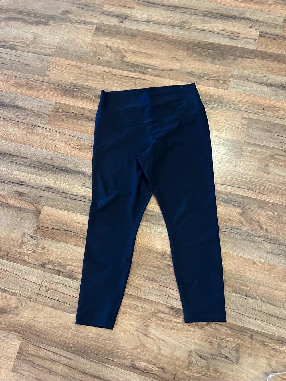 High-Rise Navy Leggings - Go-Dry Petite L